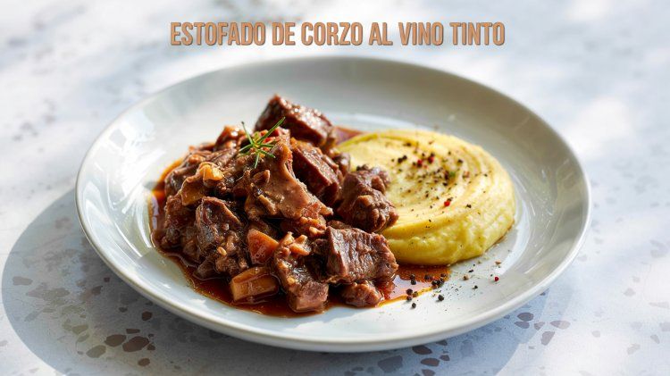 estofado de corzo al vino tinto guiso de corzo al vino tinto