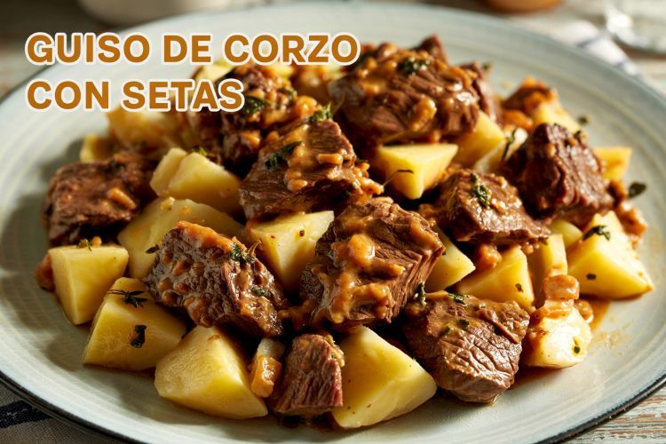 guiso de corzo con setas estofado de corzo con setas