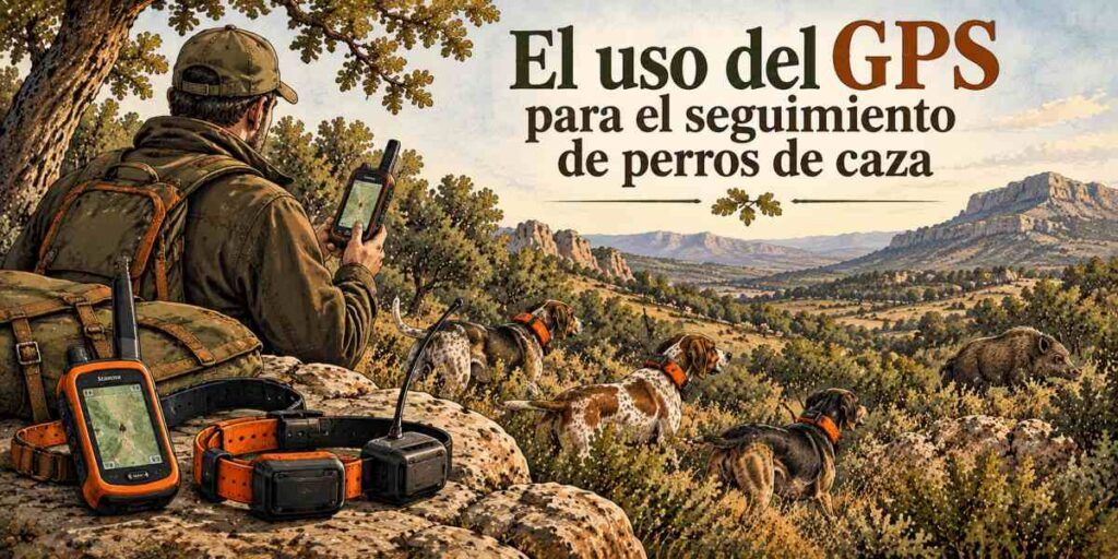 Caza GPS entre montañas y sabuesos