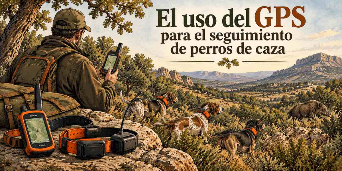 Caza GPS entre montañas y sabuesos