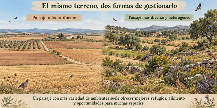 Dos paisajes, una gestión diferente