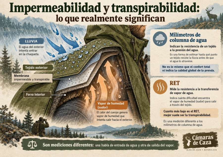 Impermeabilidad y transpirabilidad explicadas